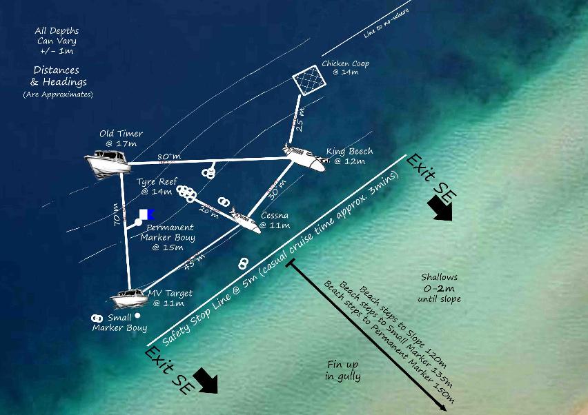 Rockingham Wreck Trail Shore Dive Directions Perth WA, Howies Scuba